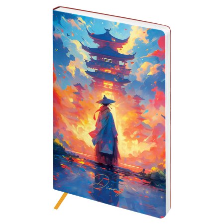 Ежедневник недатированный A5 136л. BG "Anime. Sensei" кожзам, мягкий переплет RE-DuA5_22220