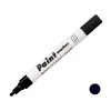 Маркер-краска Centropen "Paint Marker 9100" 5 мм, лаковый, клиновидный, черная, блистер RE-5 9100 9912