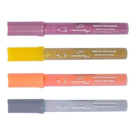 Маркер акриловый VISTA-ARTISTA 2 мм перо круглое 1 шт AMV-01 Маркер акриловый VISTA-ARTISTA 2 мм перо круглое 1 шт AMV-01