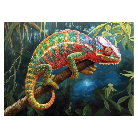 Пазл 500 элементов ФРЕЯ "Премиальная коллекция. Хамелеон" TOP-PZL-500/02