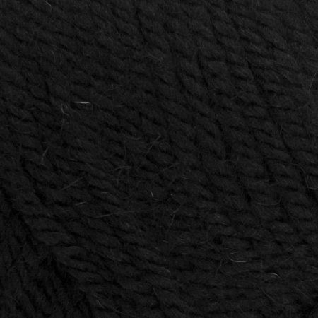 Пряжа Пехорская ПТ "Популярная" 50% шерсть, 50% акрил 1 х 100 г 133 ± 8 м №002 черный PEH-POP-002