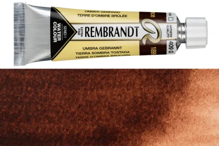Краска акварельная REMBRANDT туба 10 мл №409 Умбра жжёная RT05014090