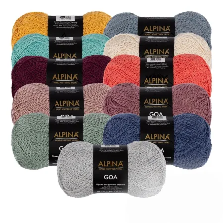 Пряжа ALPINA Goa 58% хлопок, 38% акрил, 4% полиэстер 1 х 50 г 175 ± 5 м