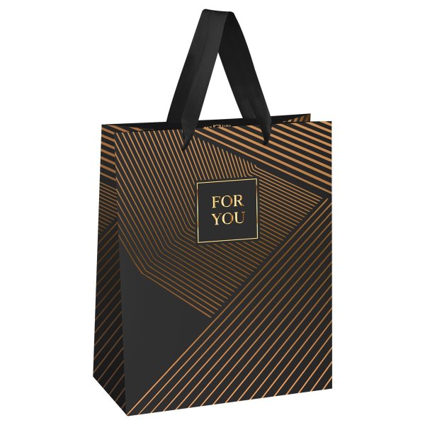 Пакет подарочный 18 x 23 x 10 см MESHU "Strict lines" фольга, матовая ламинация RE-MS_61674