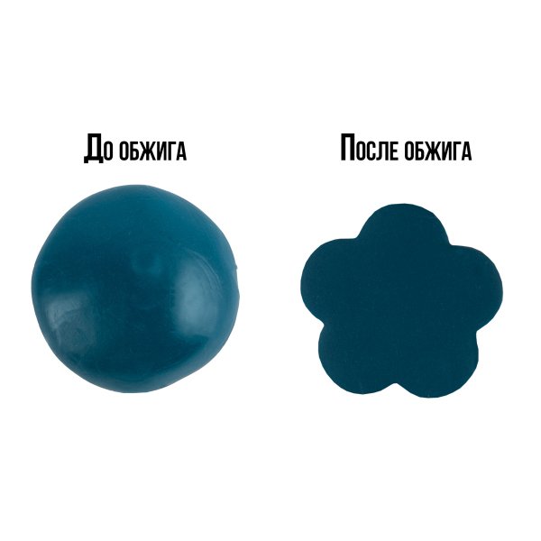 Полимерная глина CRAFT&CLAY 52 г №1074 лазурно-синий CCH-52-1074