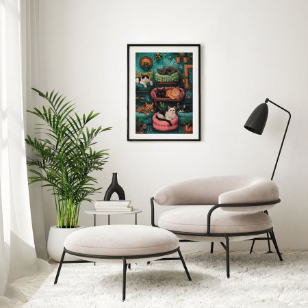 Пазл 1000 элементов ФРЕЯ "Кошкин дом" PZL-1000/69