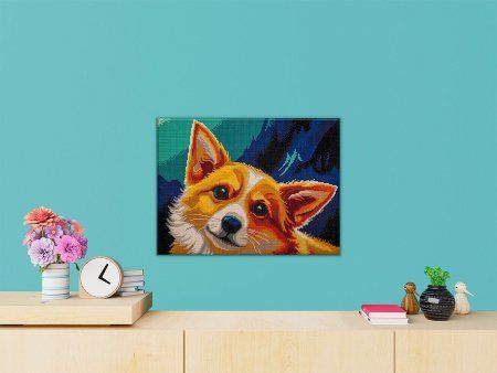 Кристальная (алмазная) мозаика ФРЕЯ на подрамнике "Рыжий проказник" 40 х 30 см ALPD-237