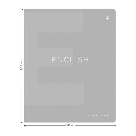 Тетрадь предметная 48л. Greenwich Line "Color theory" - Английский язык, пантонная печать, мат.ламинация, выб.УФ-лак, 70 г/м2 RE-EX48-40469