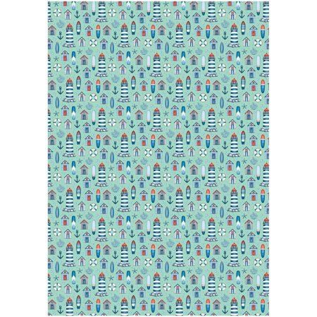 Упаковочная бумага глянцевая MESHU "Мир техники" 1л. 70 x 100 см 80 г/м2, ассорти RE-MS_53488