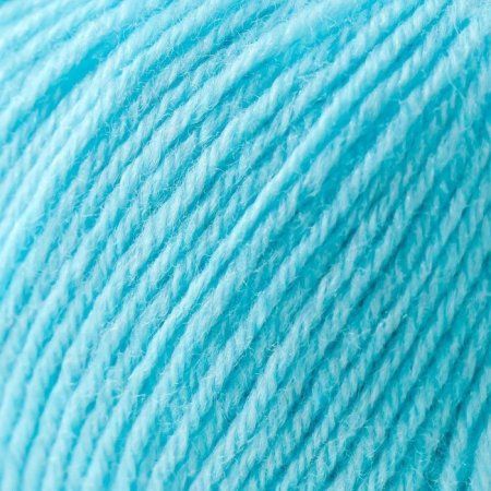 Пряжа Пехорская ПТ "Детский каприз" 50% мериносовая шерсть, 50% микрофибра 1 х 50 г 225 м №222 голубая бирюза PEH-DET-CAP-222