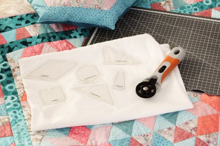 Шаблон для пэчворка "треугольник" GAMMA толщ. 3 мм 11.7 x 6.5 см PPS-01