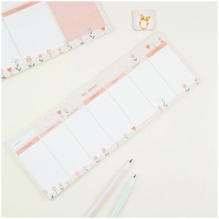 Планер на неделю MESHU "Meadow" 297 x 105 мм 30л. на склейке RE-MS_46580