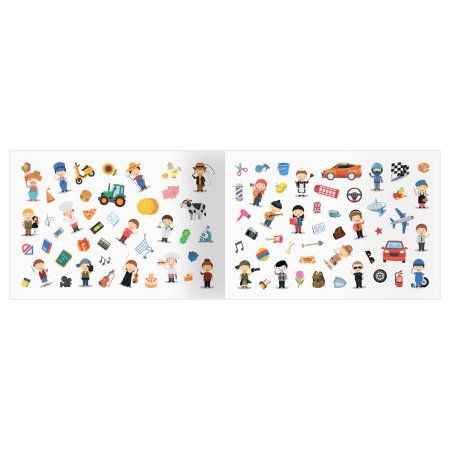 Альбом с наклейками ТРИ СОВЫ "250 наклеек. Профессии" А5, 250 шт, 6 стр RE-АнА5_10514