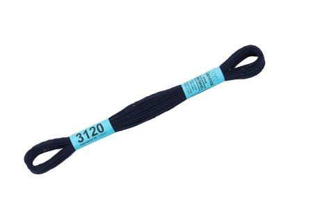 Нитки для вышивания GAMMA мулине (3071-3172) 8 м №3120 т.т.синий MG-3120