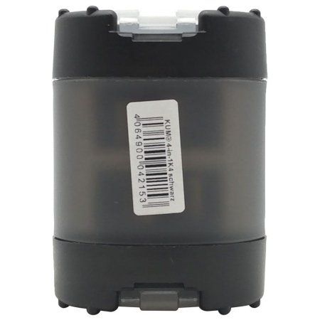 Точилка KUM 4-in-1 K4 Black, 4 отверстия, пластиковая, контейнер с крышками, черная KUM-1028371