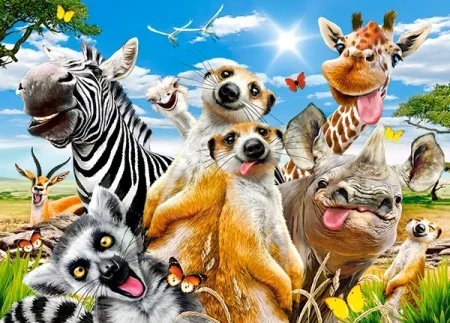 Пазл Castorland 260 Африканское селфи B-27552