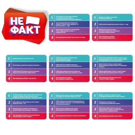 Настольная игра: Не факт! 70 карт 10+ SIM-9551534