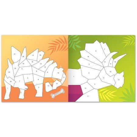 Творческая книжка "Рисуй наклейками. Динозавр" 12 стр SIM-7503690