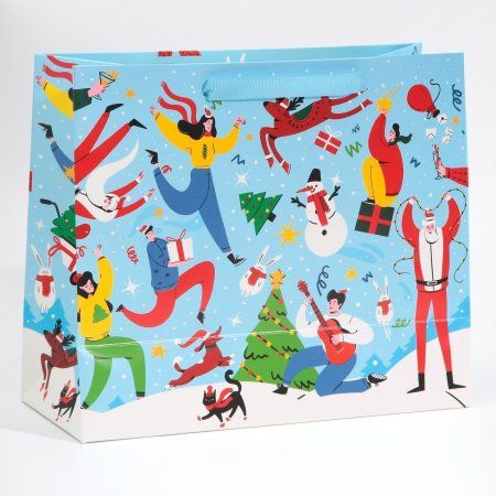 Пакет ламинированный горизонтальный "Веселье" ML 27 x 23 x 11.5 см SIM-7695742