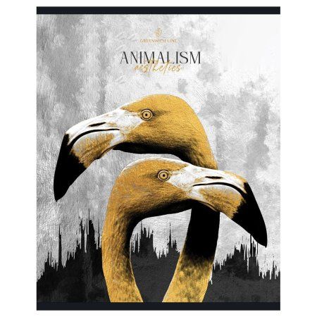 Тетрадь 48л. A5 клетка Greenwich Line "Животные" твин-лак, 70 г/м2 RE-N5c48-56410