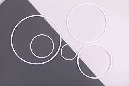 Кольцо для макраме GAMMA сталь металл d 50 мм белое RKS-005