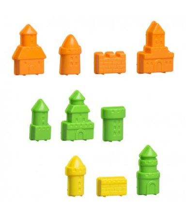 Игровой набор с песком ТМ Космический песок "Городские истории" 2 кг, светящийся песочный, голубой, 10 формочек, песочница AS-KPTCS