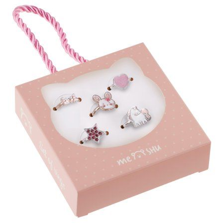 Набор колец MESHU "Princess" бижутерия, 5 шт, картонный бокс с ручкой RE-MS_60724