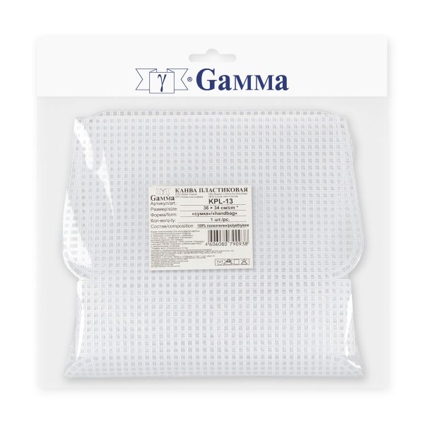 Канва GAMMA пластиковая 100% полиэтилен 1 шт 36 x 34 см "сумка" KPL-13