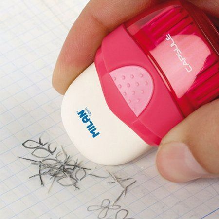 Ластик с кистью MILAN Capsule в контейнере ассорти ML-4900116