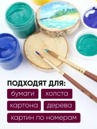 Краски акриловые декоративные ГАММА "Хобби" 16 цветов 20 мл картон. упаковка RE-1401201