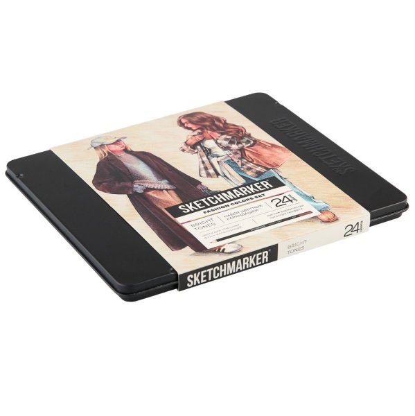 Набор цветных карандашей SKETCHMARKER Мода 24 цв мет.пенал NP-SMCP-FASHION24