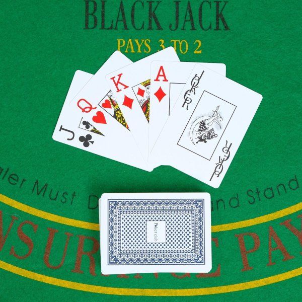Карты игральные пластиковые 54 шт, 9 x 6 см SIM-5751344