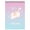 Блокнот А5 60л. MESHU "Cute kitty" на гребне, пластиковая обложка RE-MS_55025