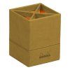 Подставка для карандашей RHODIARAMA 8 x 8 x 11 см, 4 отделения, экокожа, золото RH-194522C