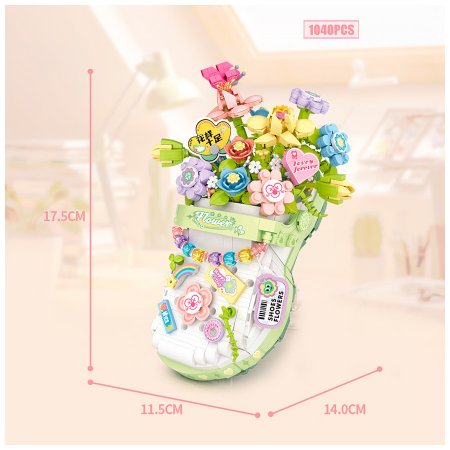 Конструктор LOZ "Цветы в сабо" IT-1350_MK