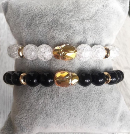 Бусины стеклянные "Сваровски" 5728 цветн. 12 мм 1 шт кристалл черный (Jet 280)