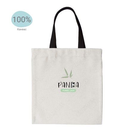 Сумка-шоппер MESHU "Panda" 33 x 40 см, канвас RE-MS_50140