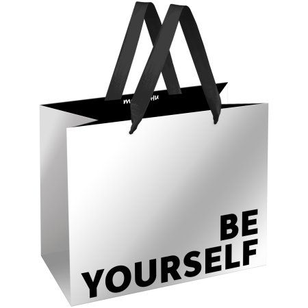 Пакет подарочный 26 x 32 x 12 см MESHU "Be yourself" матовая ламинация RE-MS_61716