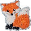 Набор для вышивания PANNA Живая картина. Брошь. Лисичка 5 x 5 см JK-2219