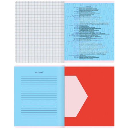 Тетрадь предметная 48л. MESHU "Bright splash" - История, матовая ламинация, выборочный УФ-лак RE-MS_42557