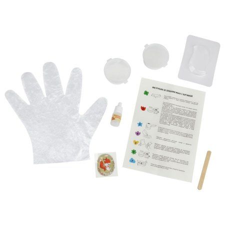 Набор для мыловарения ТРИ СОВЫ "Нежность" 1 мыло с картинкой, картонная коробка RE-705