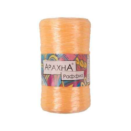 Пряжа ARACHNA Raffia 100% полипропилен 1 x 50 г 200 ± 12 м №42 чайная роза ARA-RAF-42