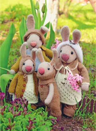 Книга: Вязаное счастье семейства Кроликовых. Больше чем АМИГУРУМИ + уникальные наряды на все случаи жизни EKS-661410
