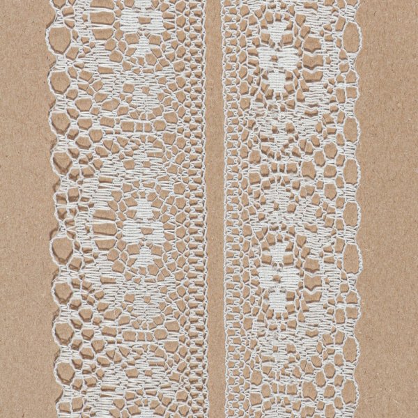 Кружево капроновое лента 35 мм х 10 м белый SIM-2795927