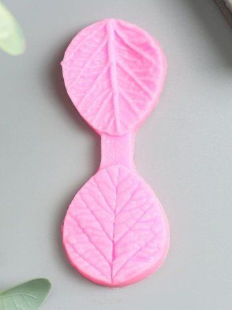 Молд силикон "Листочки" 2 предмета 0.8 х 9 х 3.5 см 5180340
