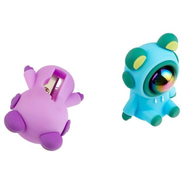 Точилка пластиковая MESHU "Cute Bear" 1 отверстие, ассорти RE-MS_56006