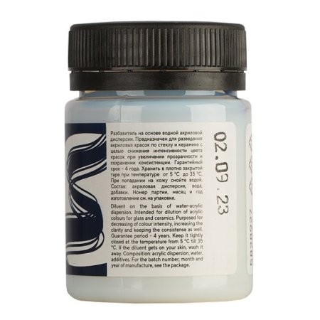 Разбавитель для акриловых красок по стеклу и керамике DECOLA банка 50 мл NP-5828927