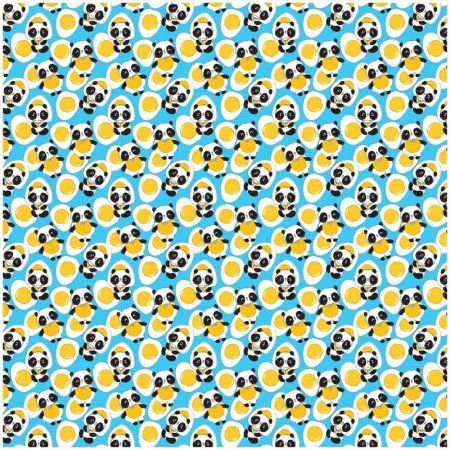 Упаковочная бумага глянцевая MESHU "Cute pandas" 1л. 70 x 100 см 90г/м2 RE-М100_41081