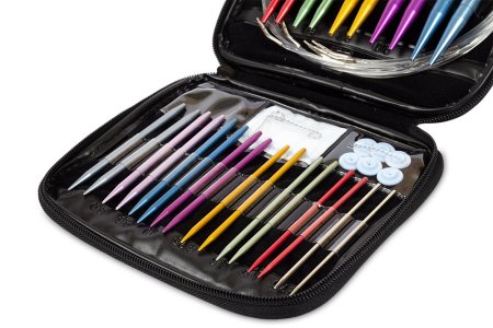 Спицы разборные круговые в наборе GAMMA алюминий d 2.75-10.0 мм 26 шт в пенале SN-10-275