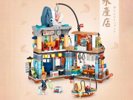 Конструктор LOZ "Рыбный магазин "Акула"" IT-1231_MK